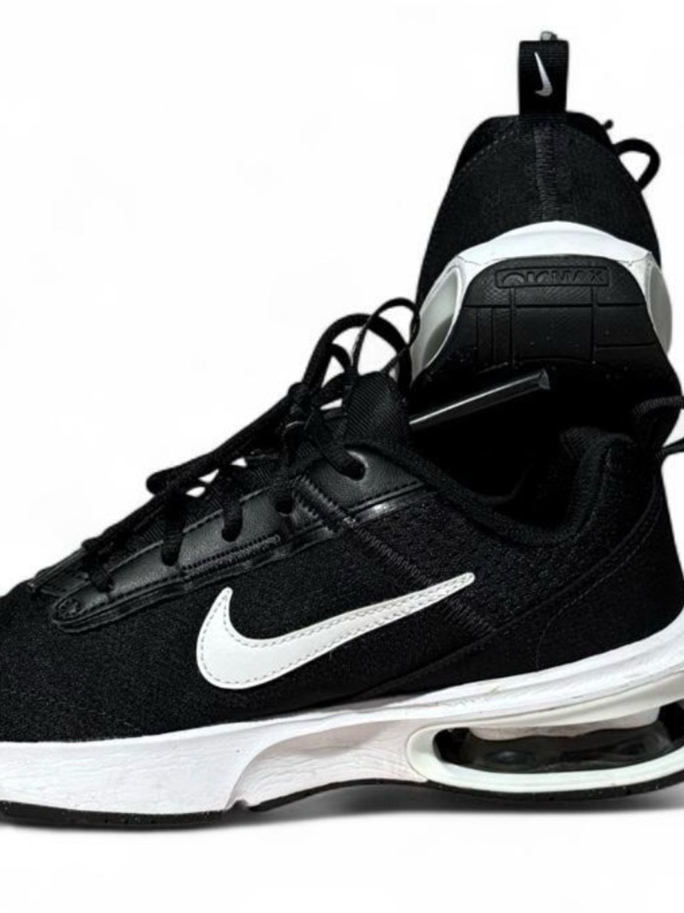 Nike Black and White Low-Top Air-Sole Sneaker